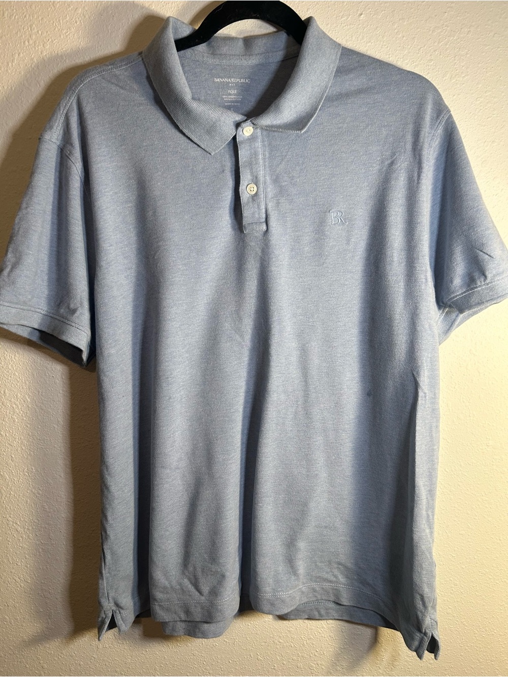 Banana Republic Luxe touch Men’s Light Blue Polo Shirt